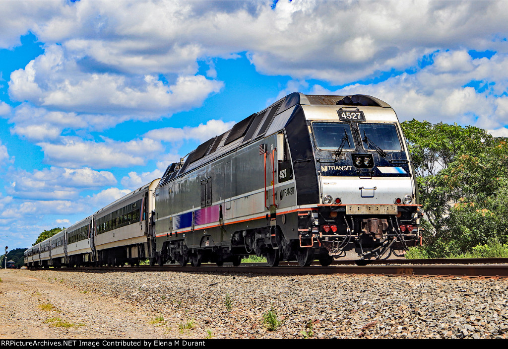 NJT 4527 on train 5438